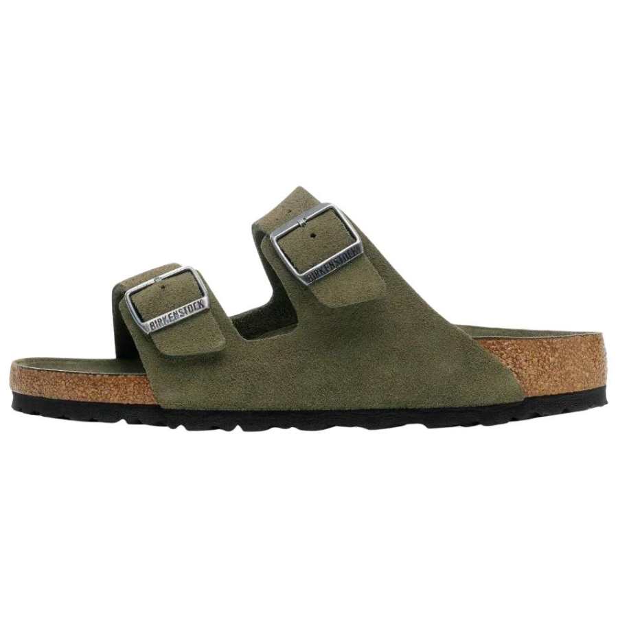 Birkenstock Arizona Soft Footbed EVA Abrasion Resistant Slide Slippers Unisex Green Narrow