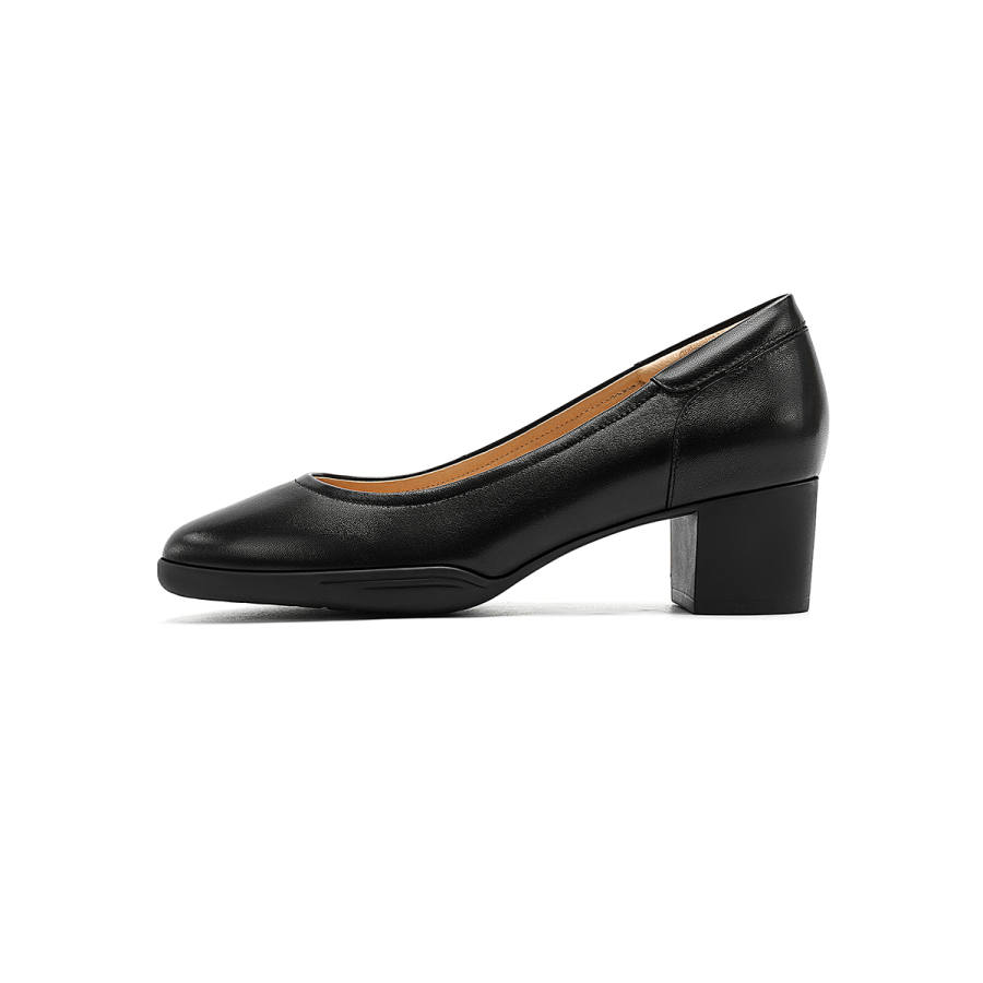HARSON HARSON Sheepskin Chunky Heel High Heels 6CM Women's