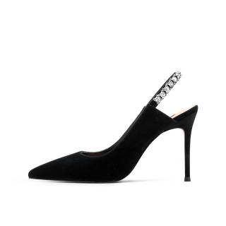 JOOC Slim Heel High Heels 7cm Women's Black