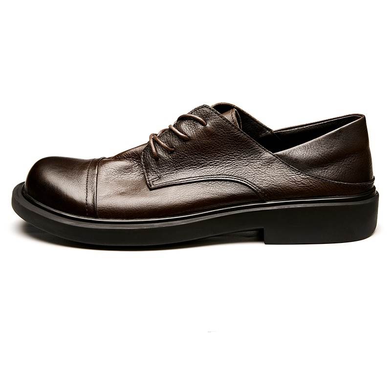Brounvanm Top Grain Cow Leather Casual Shoes Men's