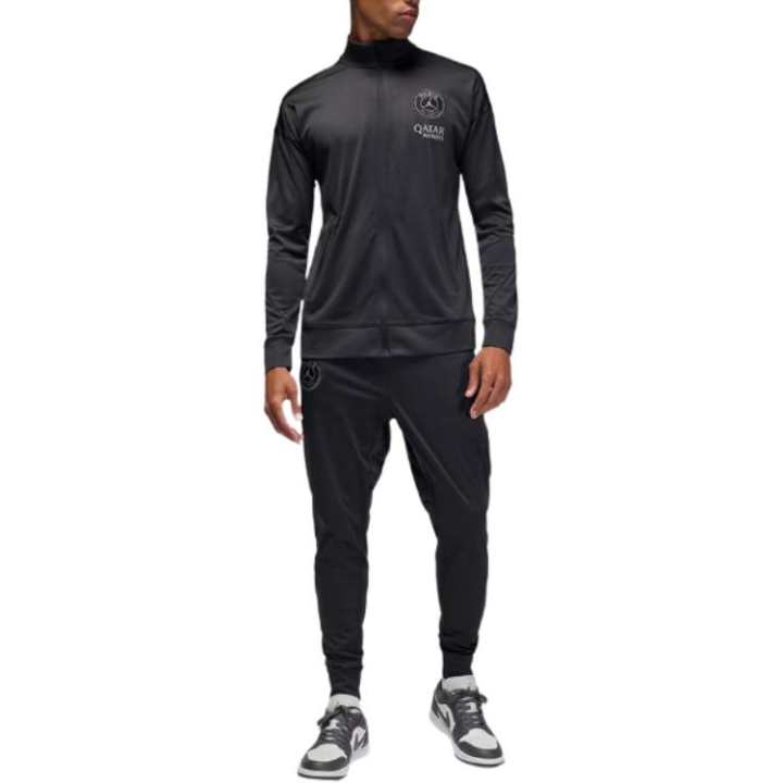 Jordan Jordan Casual Sportswear Men's Set Black Stand Collar Moderate