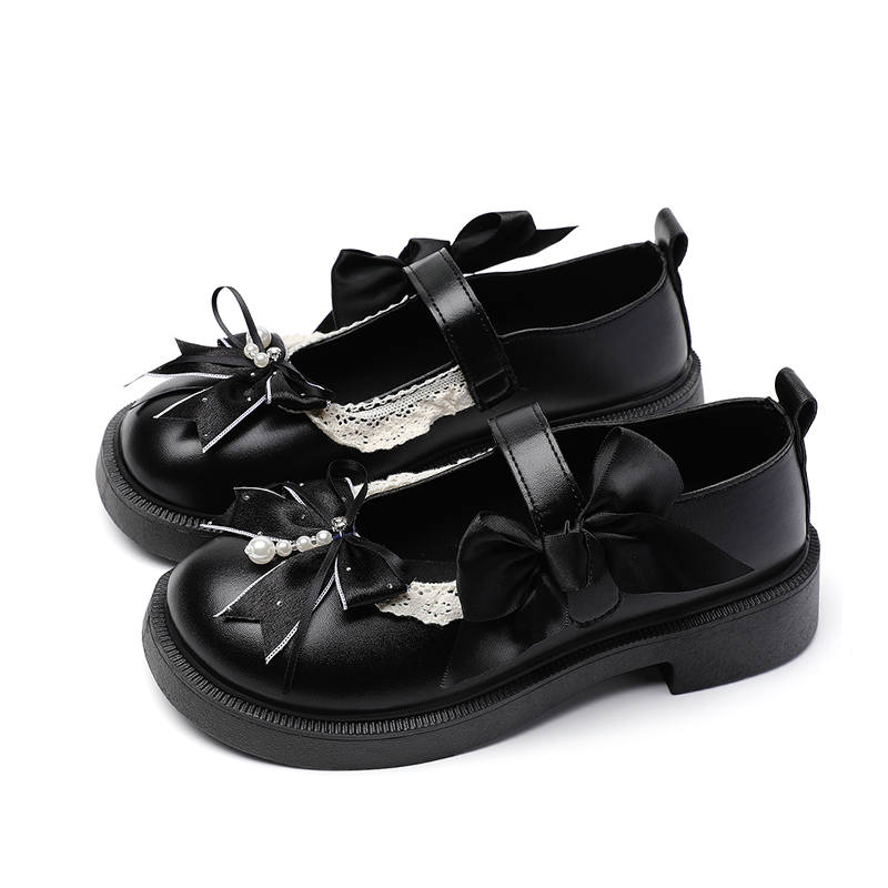 OLDDESIRE Chunky Heel Mary Jane Shoes Women's Black
