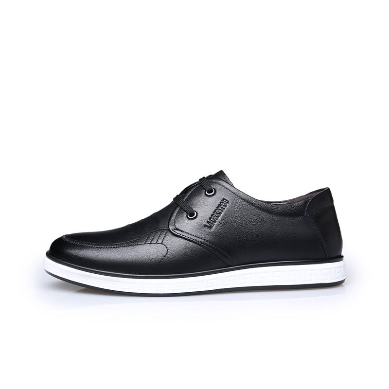 LAORENTOU Top Grain Cow Leather Casual Leather Shoes Men's