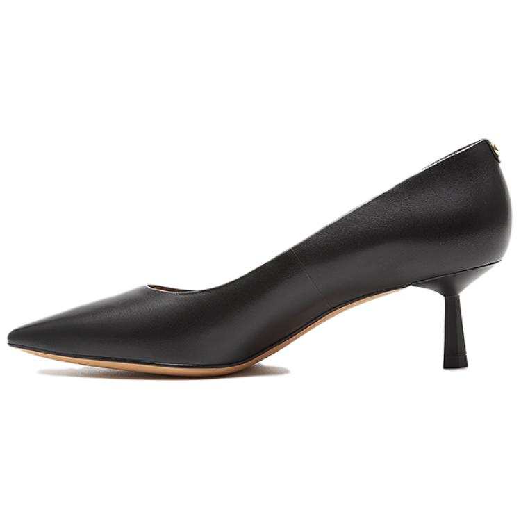 Le Saunda Sheepskin Slim Heel High Heels Women's