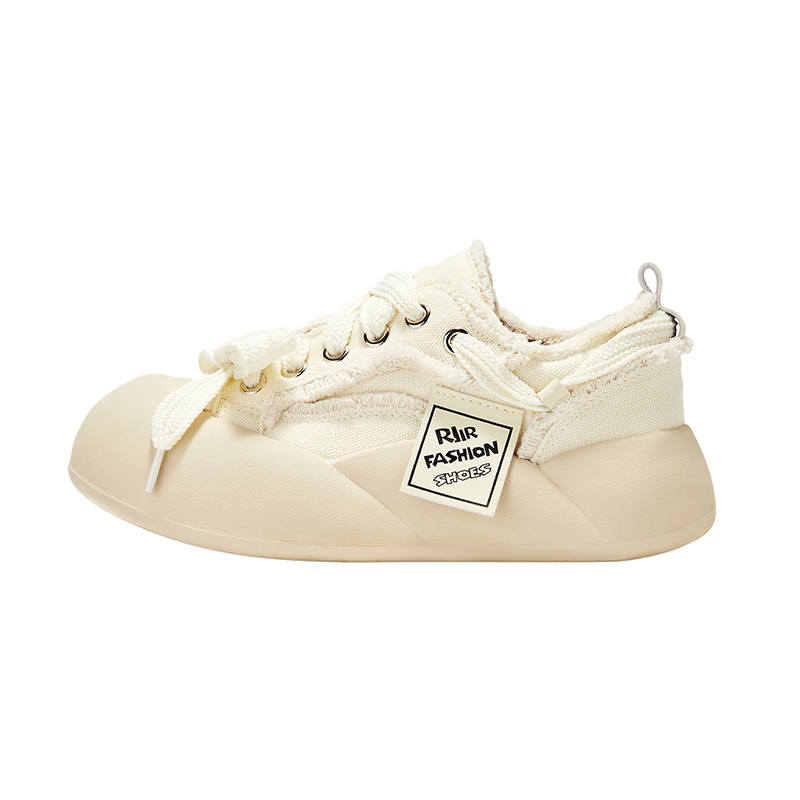 KARLIE KELLER Lightweight Breathable Lightweight And Breathable Low top Canvas Shoes Women's Beige