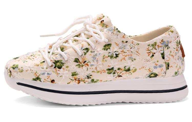 TT&MM Fabric Abrasion Resistant Lightweight Breathable Waterproof Slip Resistant Low top Casual Shoes Women's Ecru