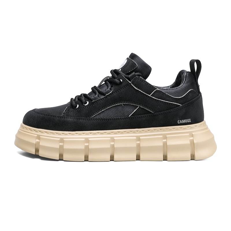CAMOSI Slip Resistant Abrasion Resistant Slip Resistant Abrasion Resistant Low top Skateboard Shoes Men's