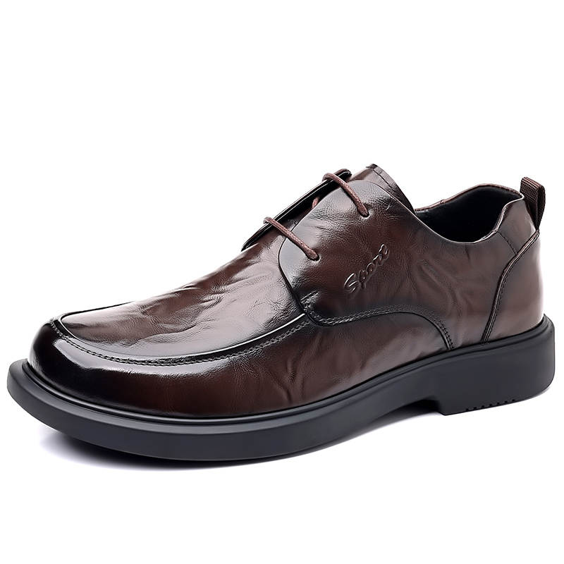 SHUPATE Dress Shoes Men's Low Top Black/Brown
