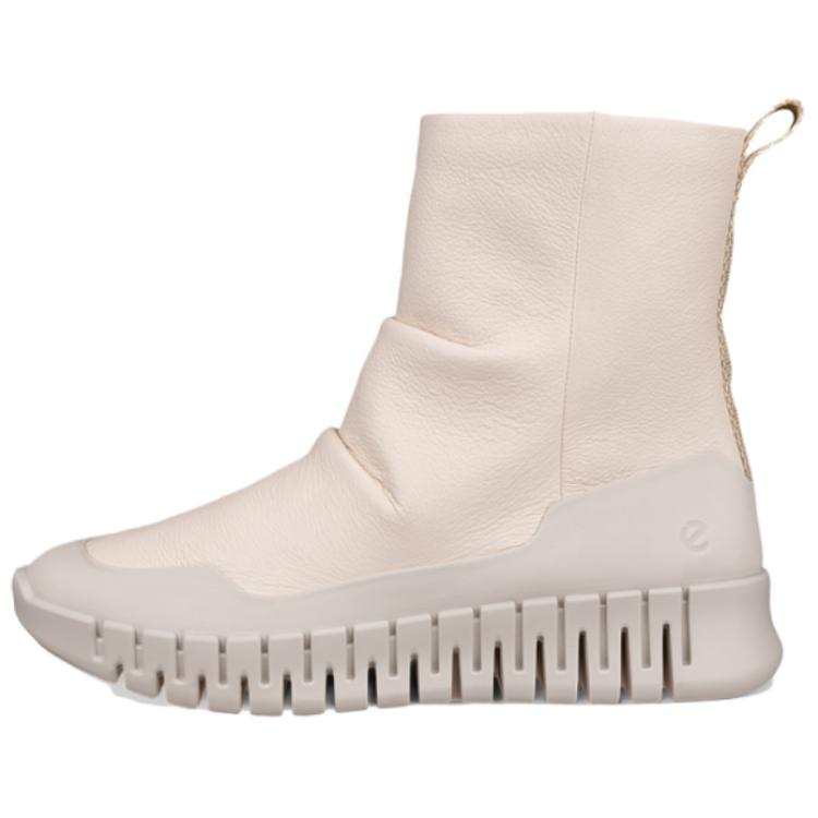 Ecco Ecco GRUUV Leather Ankle Boots Women's Beige