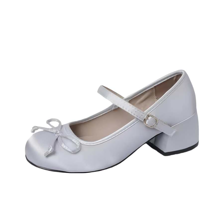 CPXO Synthetic Leather Chunky Heel Mary Jane Shoes Women's