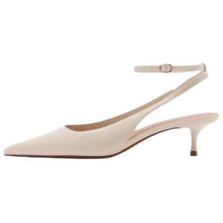 MANGO Slim Heel High Heels 5CM Women's Light Umber