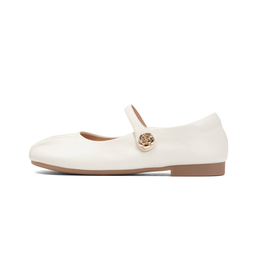 PT'SON Sheepskin Mary Jane Shoes Women's