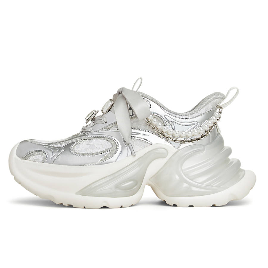 Teenmix Chunky Sneakers Women's Low Top White