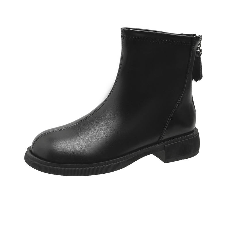 LUNNIFEIYA Ankle Boots Women's Ecru/Black