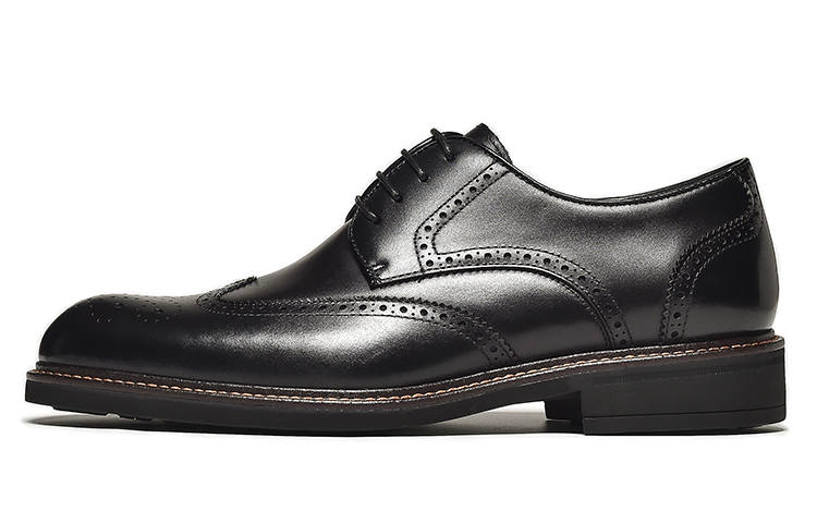 Beau Today Dress Shoes Men's Low Top Black/Coffee