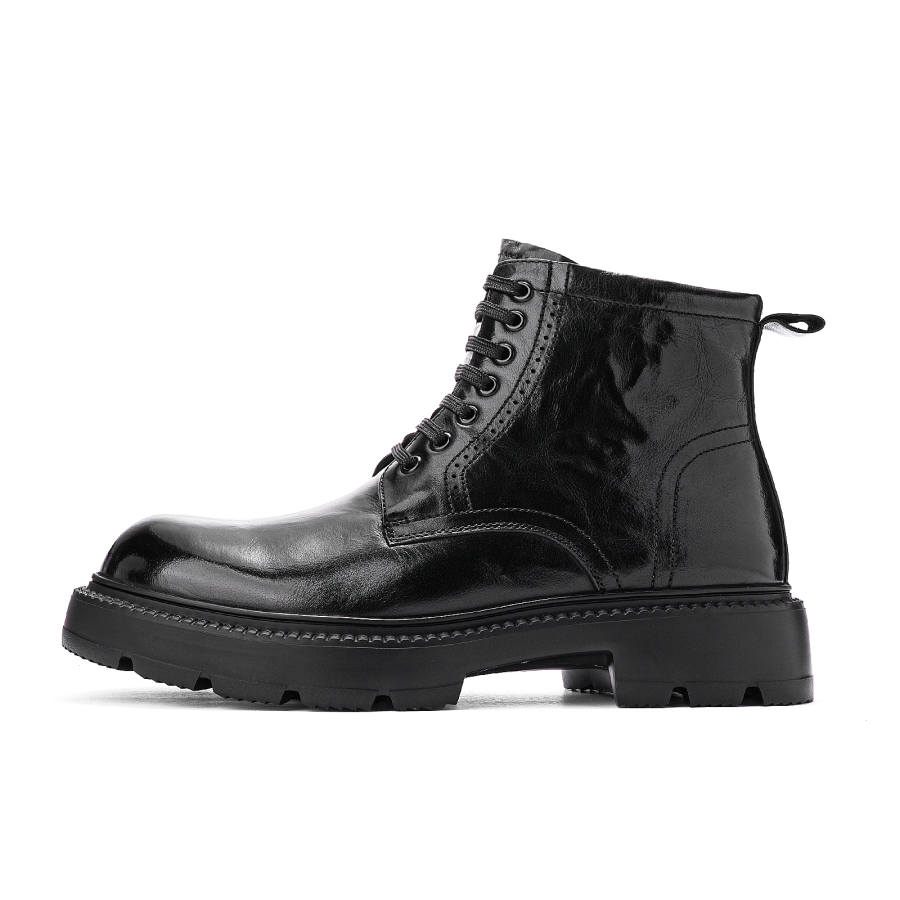ZRO Zero Boundary Boots Top Grain Cow Leather Short Combat Boots Men's