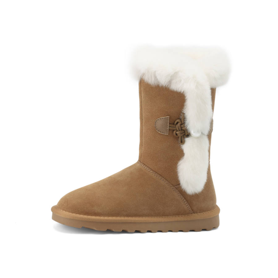 D:FUSE SCANDINAVIA D FUSE SCANDINAVIA Cow Split Leather Thermal Abrasion Resistant Slip Resistant Snow Boots Women's
