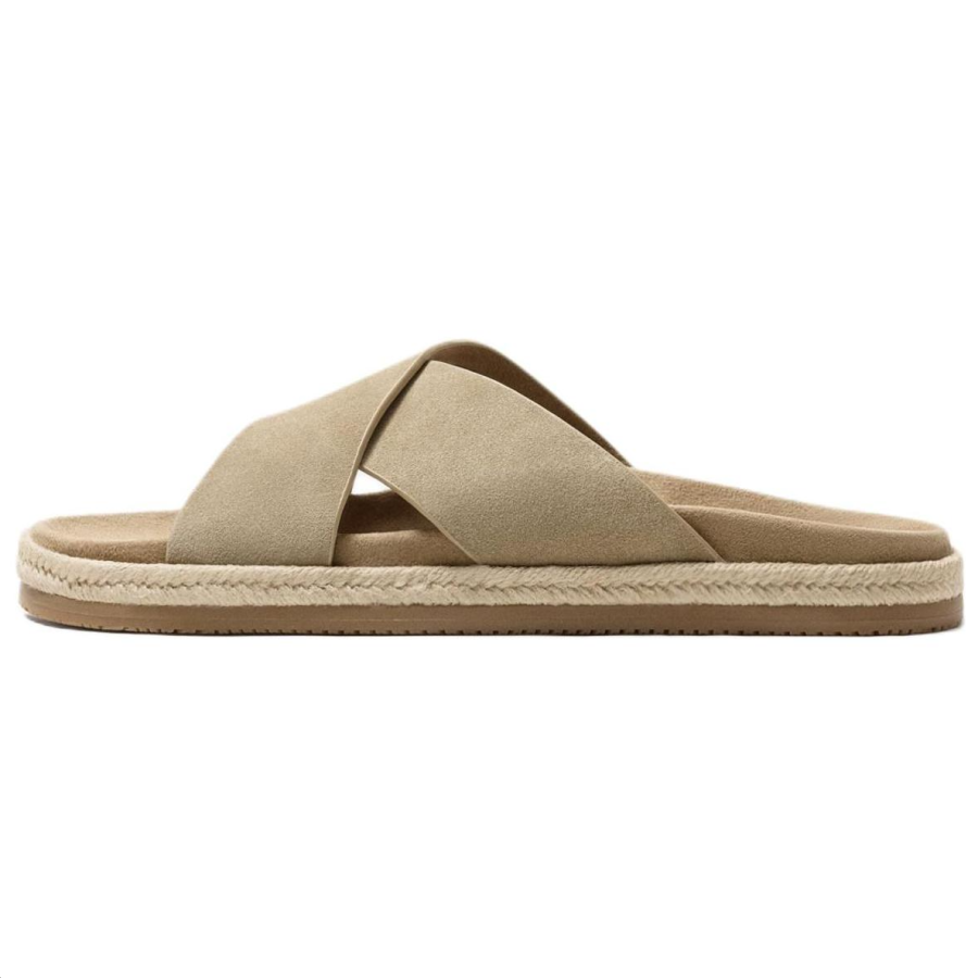 ZARA Abrasion Resistant Abrasion Resistant Slide Slippers Men's Brown