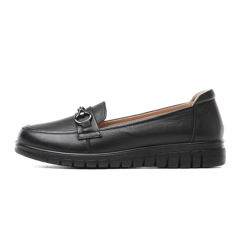 XINNUO Loafers Women's Low Top Black/Cigar Purple