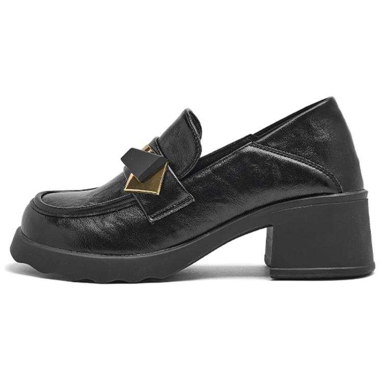 AGSDON Synthetic Leather Loafers 5.5cm Women's