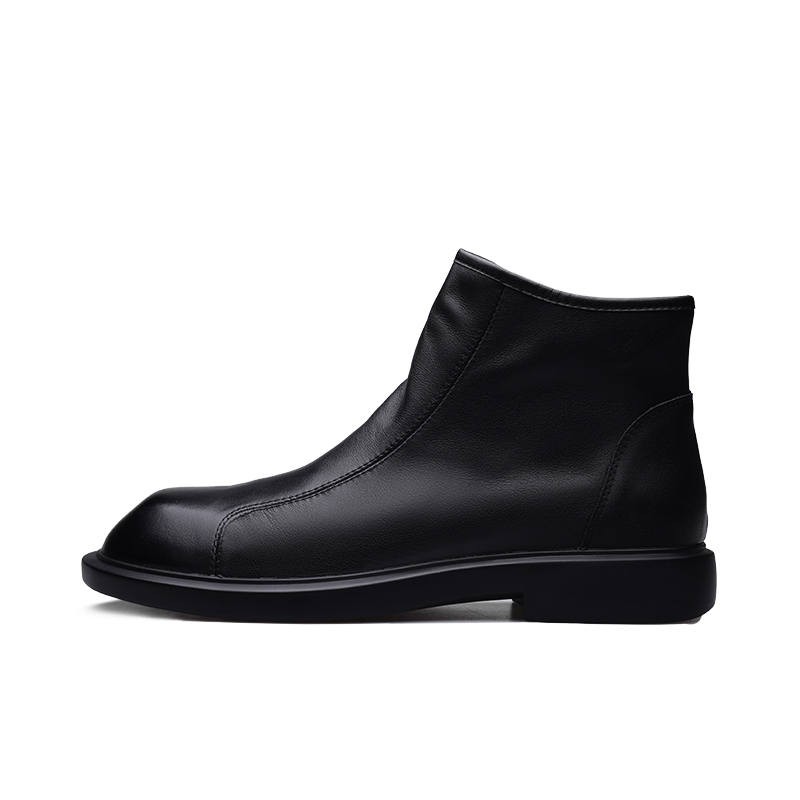 PARDASAUL Cow Leather Short Outdoor Boots Men's Black