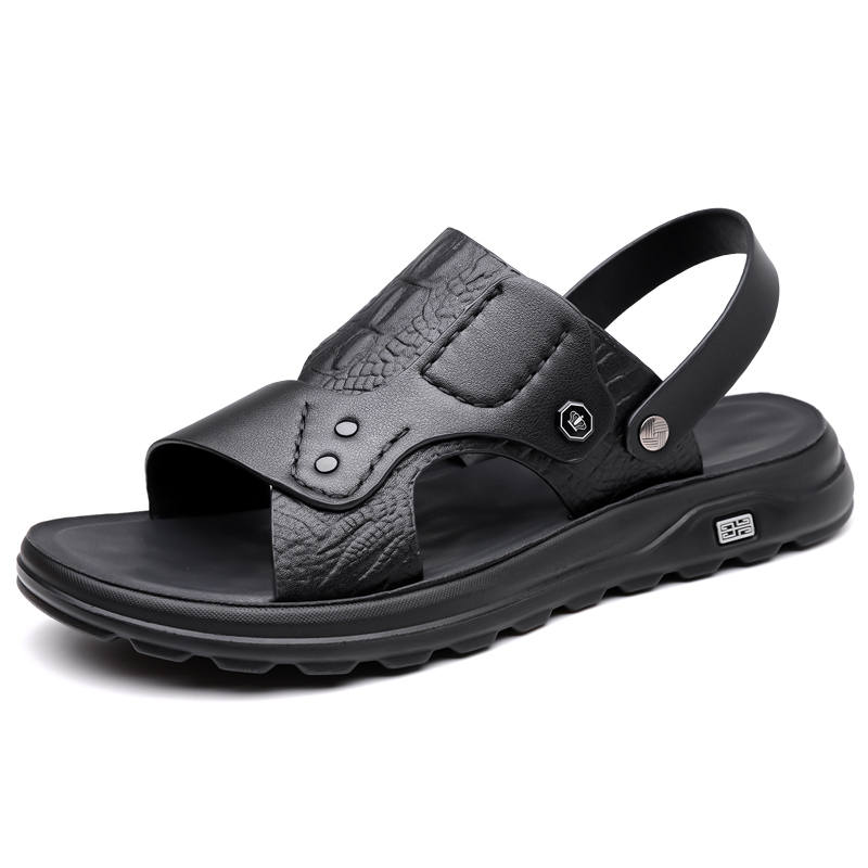 YILICHUANZHANG Synthetic Leather Beach Sandals Men's