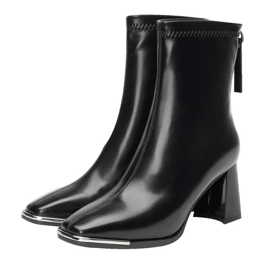 GUDIANFENGDU Pu Ankle Boots 7.5cm Women's