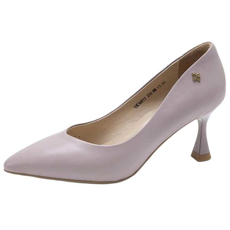 Satchi Sheepskin Slim Heel High Heels 7cm Women's Purple
