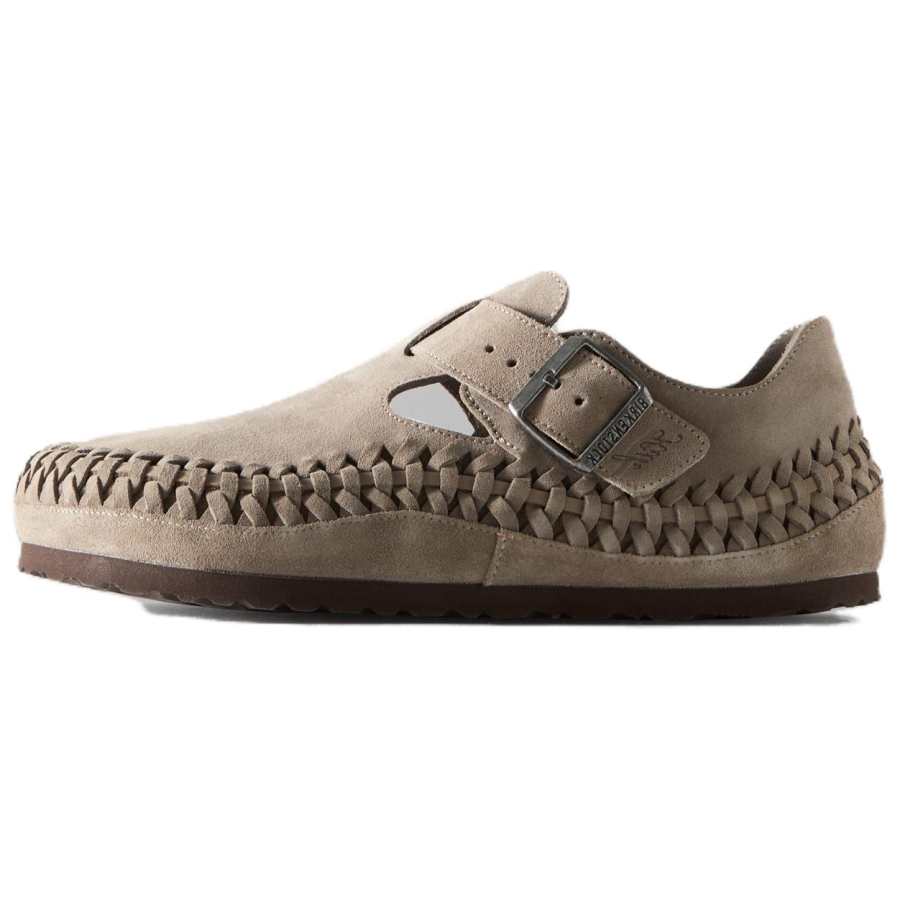 Birkenstock KITH x Birkenstock London Braided Suede Low top Casual Shoes Unisex Moon Rock