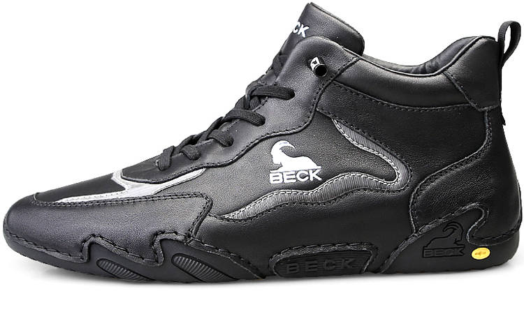 BECK Top Grain Cow Leather Abrasion Resistant Mid top Casual Shoes Men's