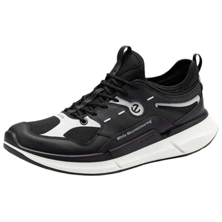 Ecco White Mountaineering x Ecco Biom 2.2 Cow Leather Abrasion Resistant Low top Running Shoes Men's Black