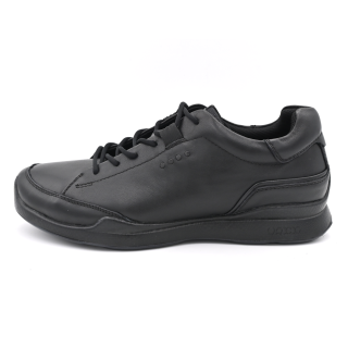 VRKK Top Grain Cow Leather Abrasion Resistant Abrasion Resistant Low top Casual Shoes Men's Black