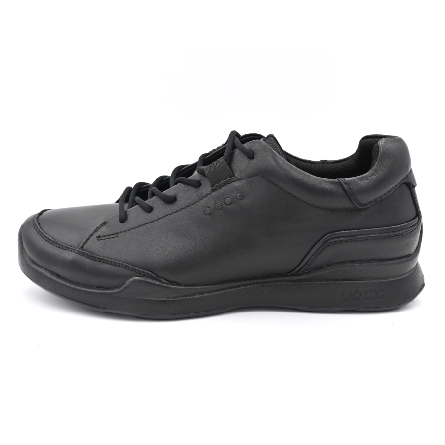 VRKK Top Grain Cow Leather Abrasion Resistant Abrasion Resistant Low top Casual Shoes Men's Black