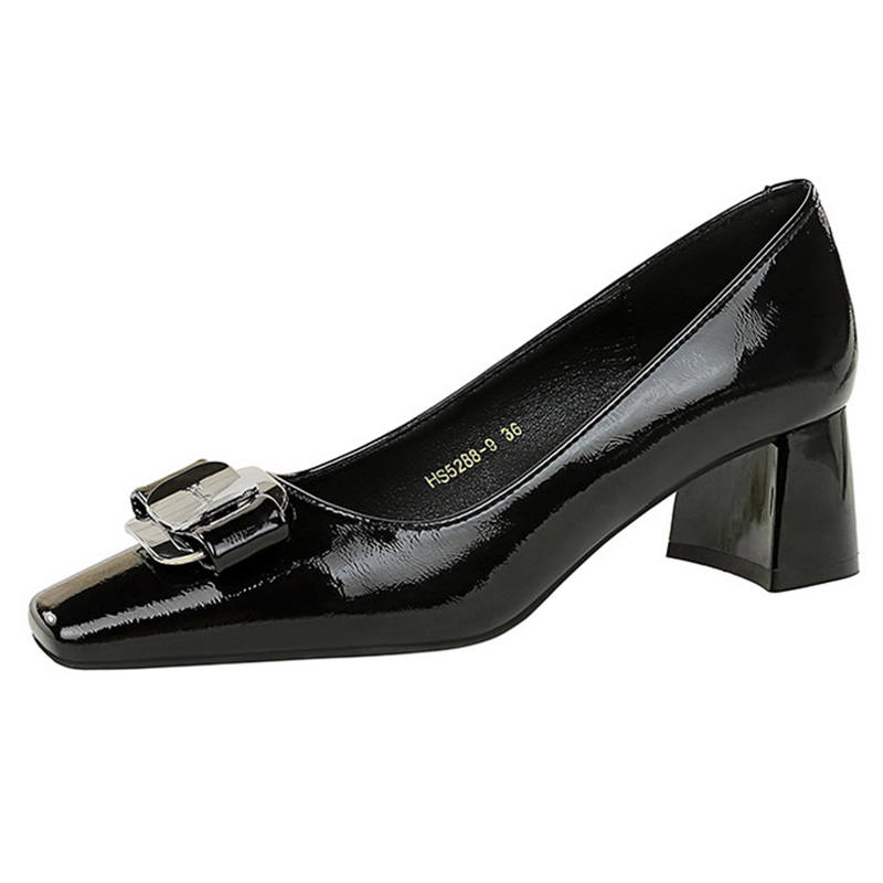 QITUMAUL Patent Leather High Heels Women's