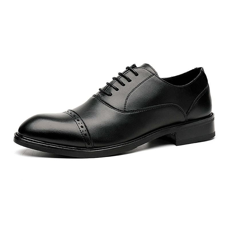 KAQIAODI Dress Shoes Men's Low Top Black