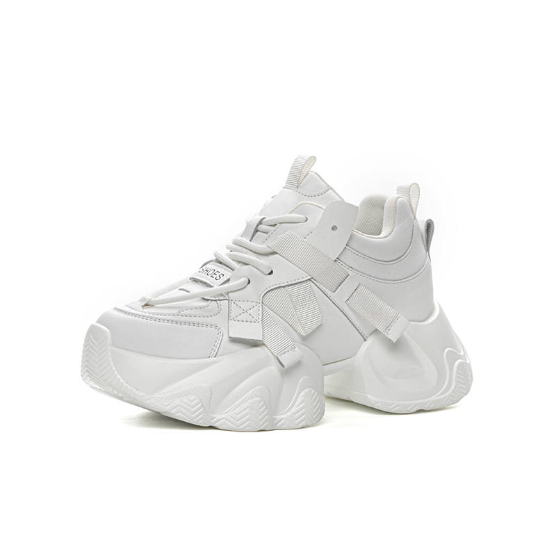 CHIBANG Cow Leather Low top Chunky Sneakers Women's