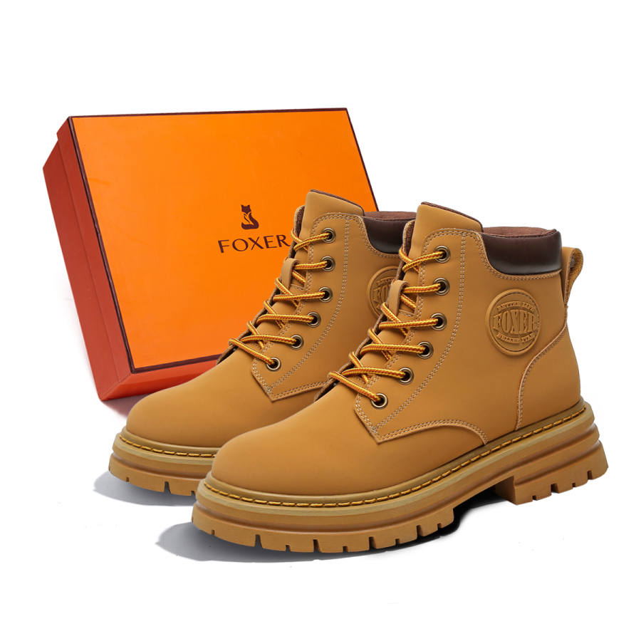 FOXER FOXER Combat Boots Women's Yellow/Sand