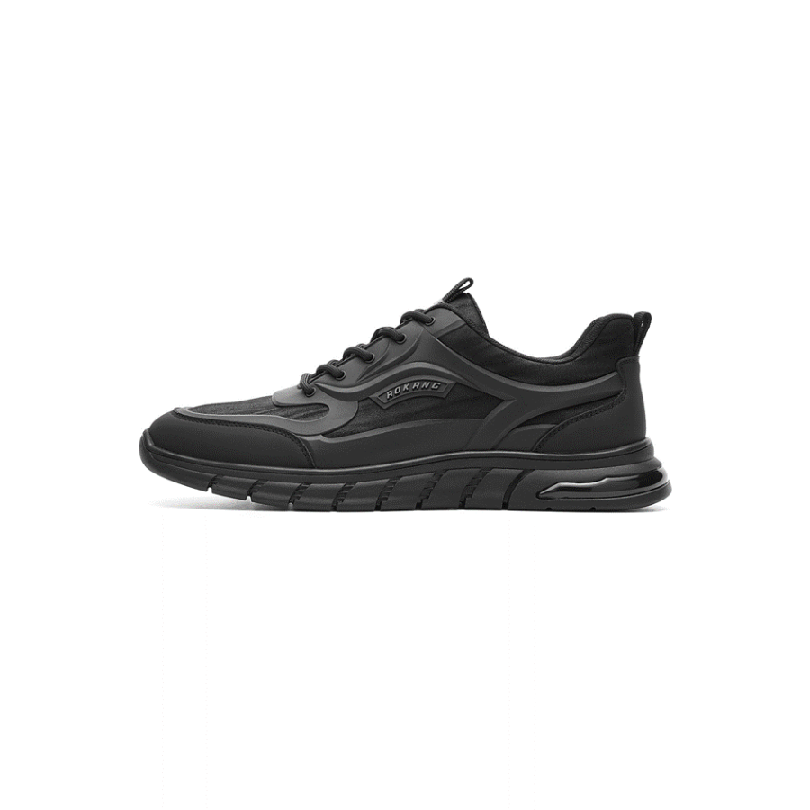 AOKANG Fabric Slip Resistant And Abrasion Resistant Coverage Low top Casual Shoes Men's Black