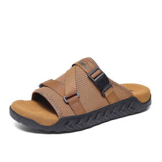 TEMPUR Slide Slippers Men's Wheat Ear Brown