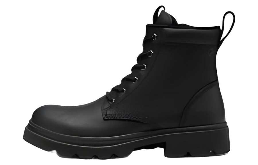 Ecco Ecco Grainer logo-embossed leather boots