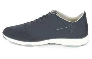 GEOX Leather Low top Casual Shoes Men's Marine Blue