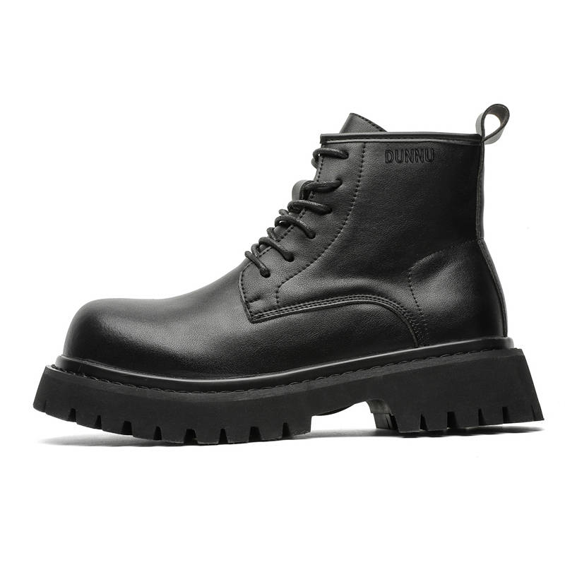DUNNU DUNNU Short Combat Boots Men's Black
