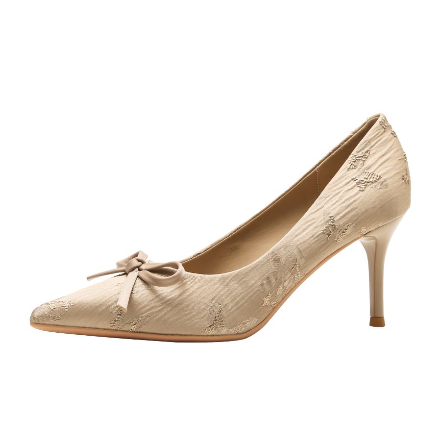 ZUOMILUO Silk Slim Heel High Heels Women's