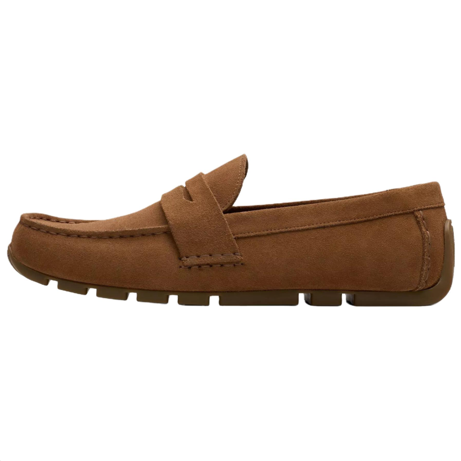Clarks Corsley Bar Suede Loafers Men's Brown