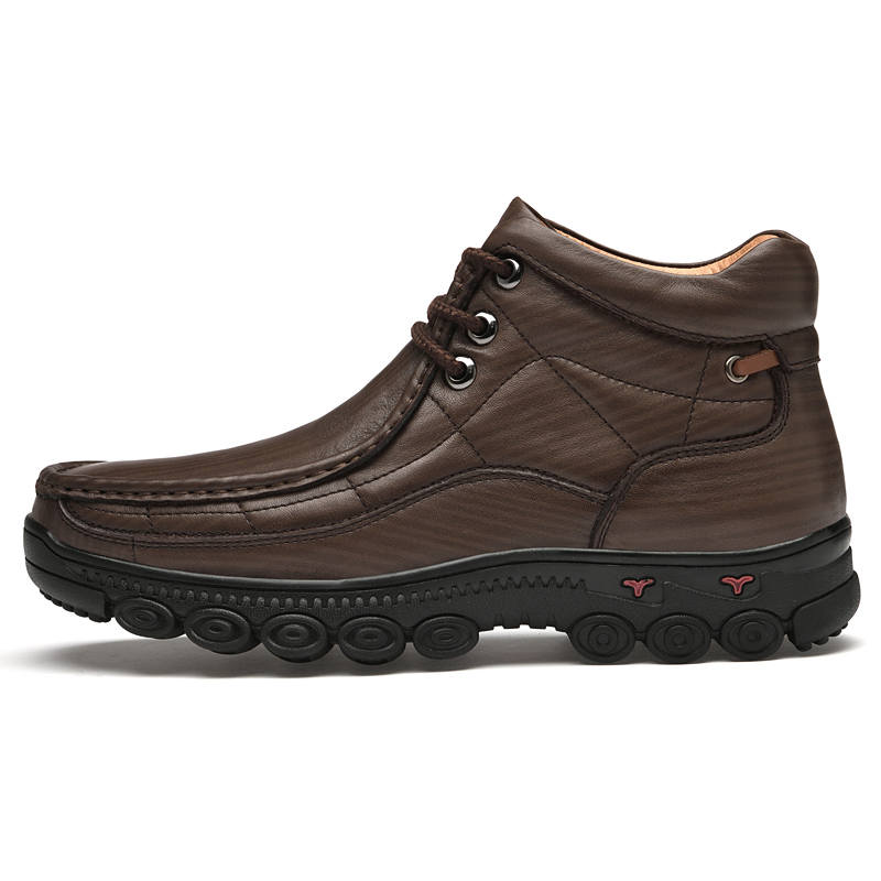 GONGNIULEITING Top Grain Cow Leather Casual Shoes Men's