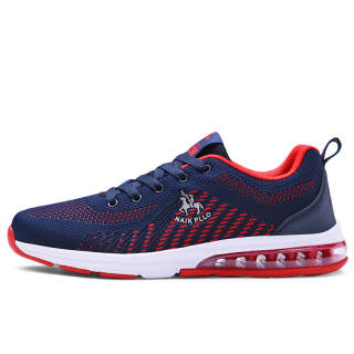 NAIKPLLO Running Shoes Men's Low Top Black/Blue