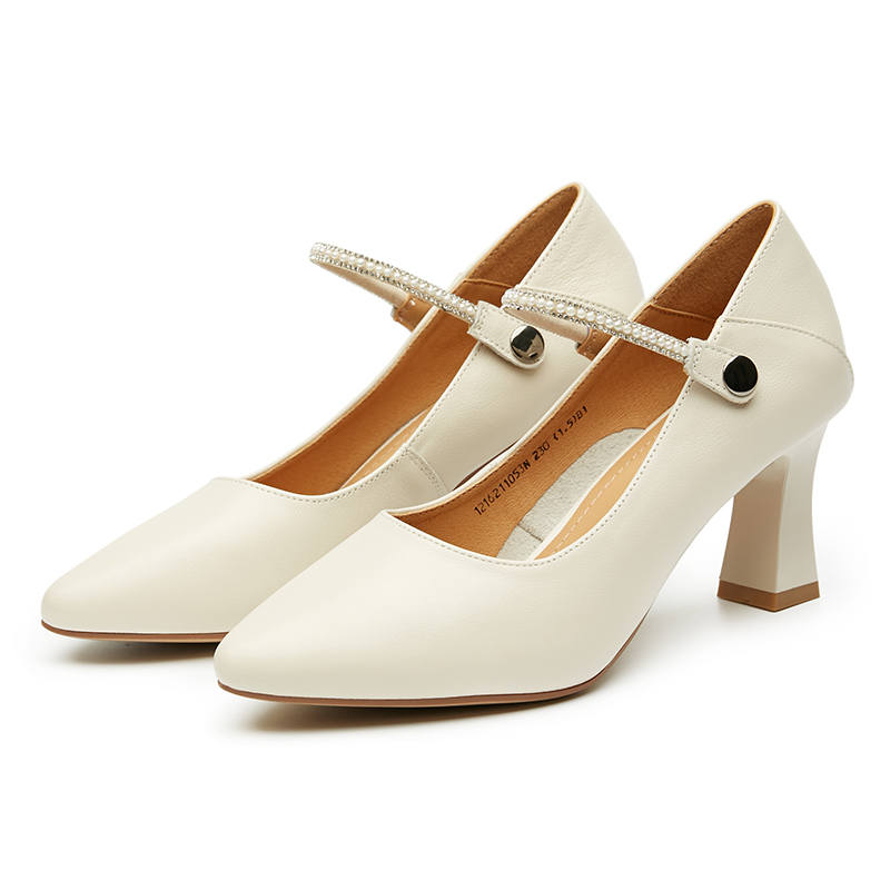 AOKANG Fashion Trend Chunky Heel High Heels 6.5cm Women's
