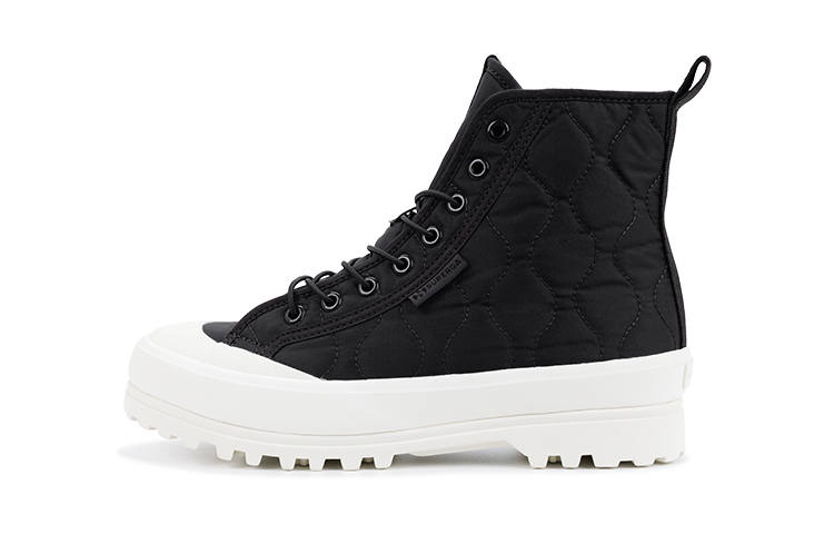 SUPERGA SUPERGA Polyester Short Combat Boots Women's Black