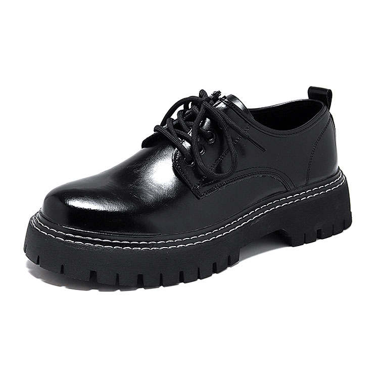 KAQIAODI Microfiber Leather Casual Shoes Men's Black
