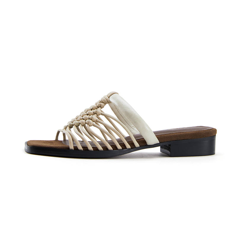 Marie Claire Rubber Sole Abrasion Resistant Quick Dry Abrasion Resistant Quick Dry Slide Slippers Women's Ceramic Ivory
